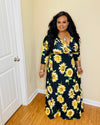 Black Sunflower Plus Maxi Dress