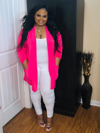 Fuchsia Plus Cardigan