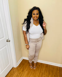 Ash Mocha Crewneck Jogger Set