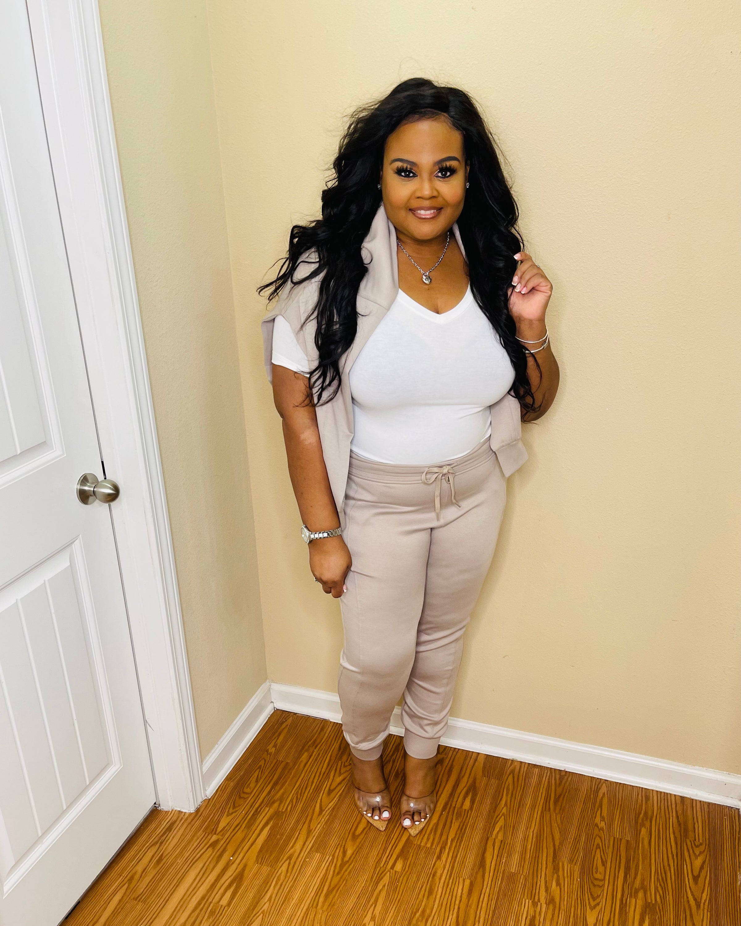 Ash Mocha Crewneck Jogger Set
