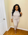Ash Mocha Crewneck Jogger Set