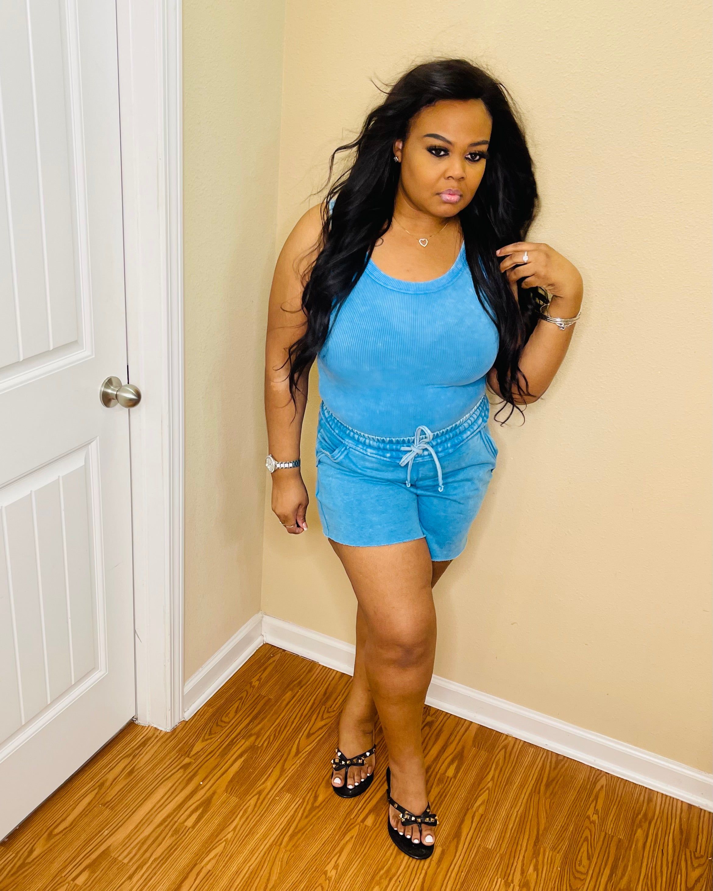 Deep Sky Acid Fleece Short Set