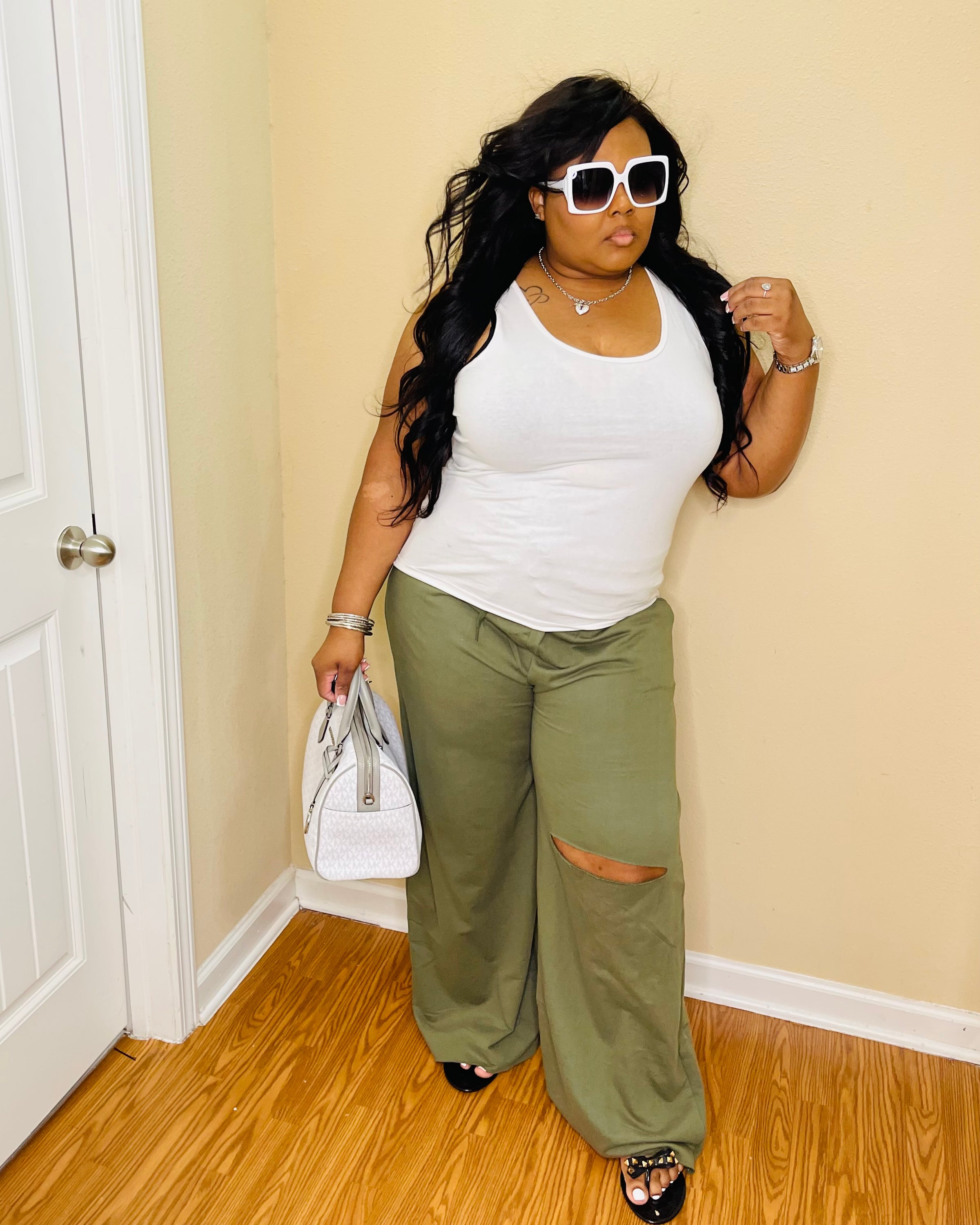 Lt. Olive Plus French Terry Pants