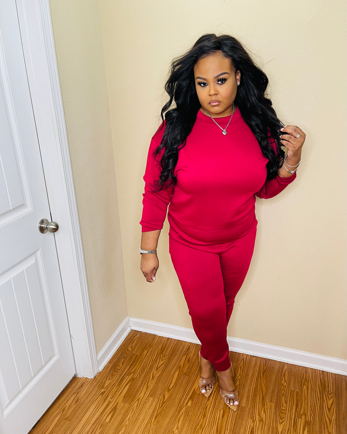 Cabernet Crewneck Jogger Set