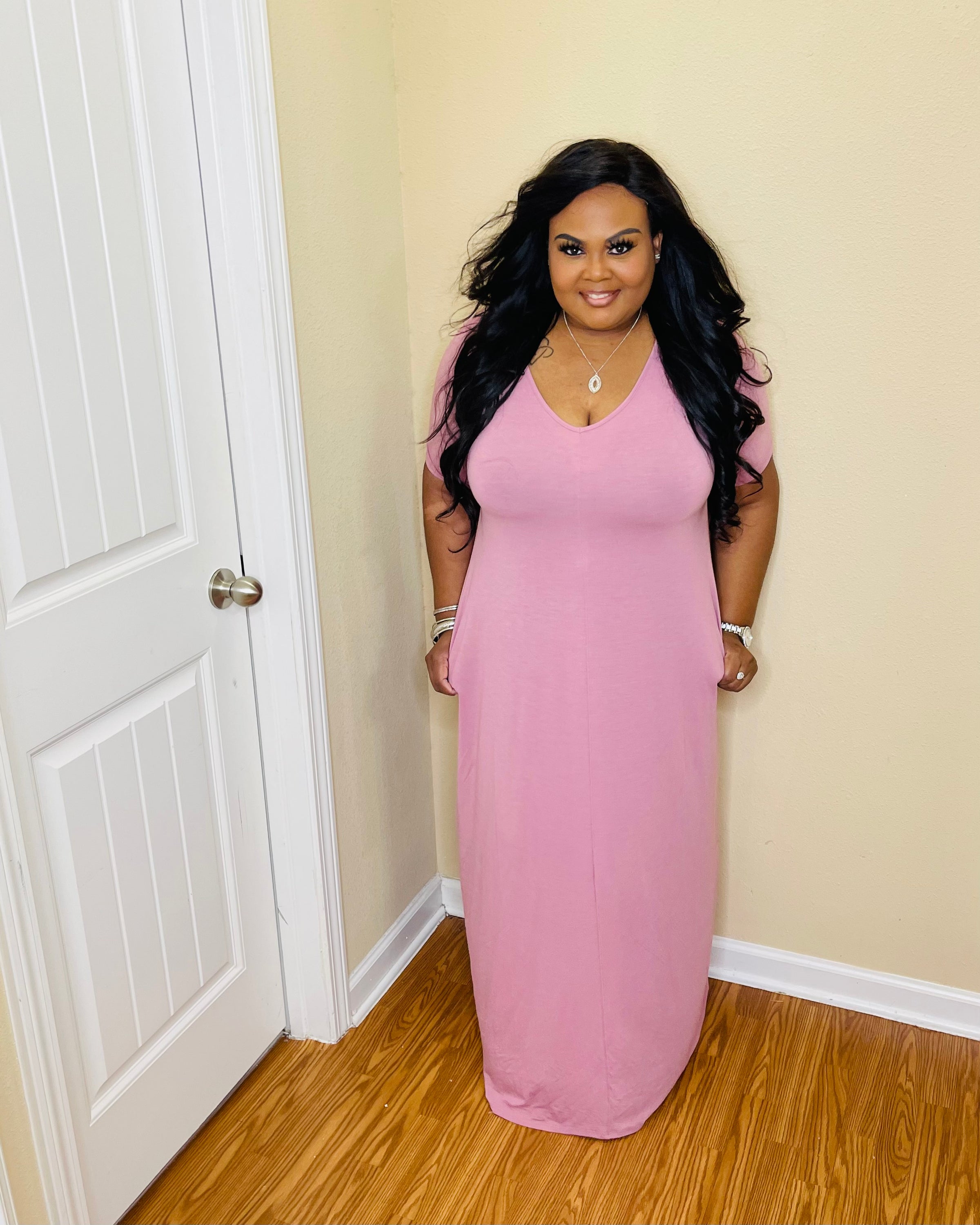 Rose Plus Short Sleeve Maxi