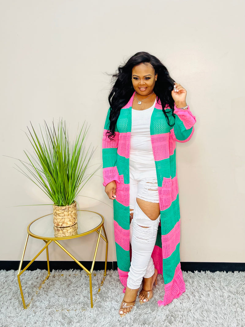 PInk/Green Plus Duster