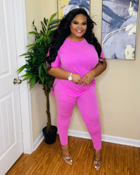 Candy Pink RN Lounge Set