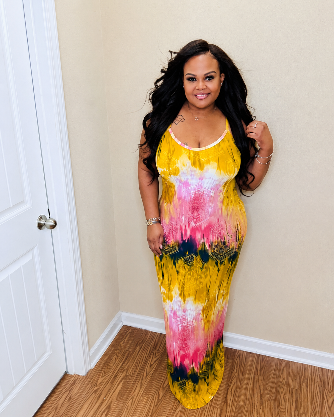 Mustard Strap Racerback Plus Maxi