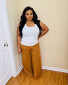 Camel Wide Leg Pants