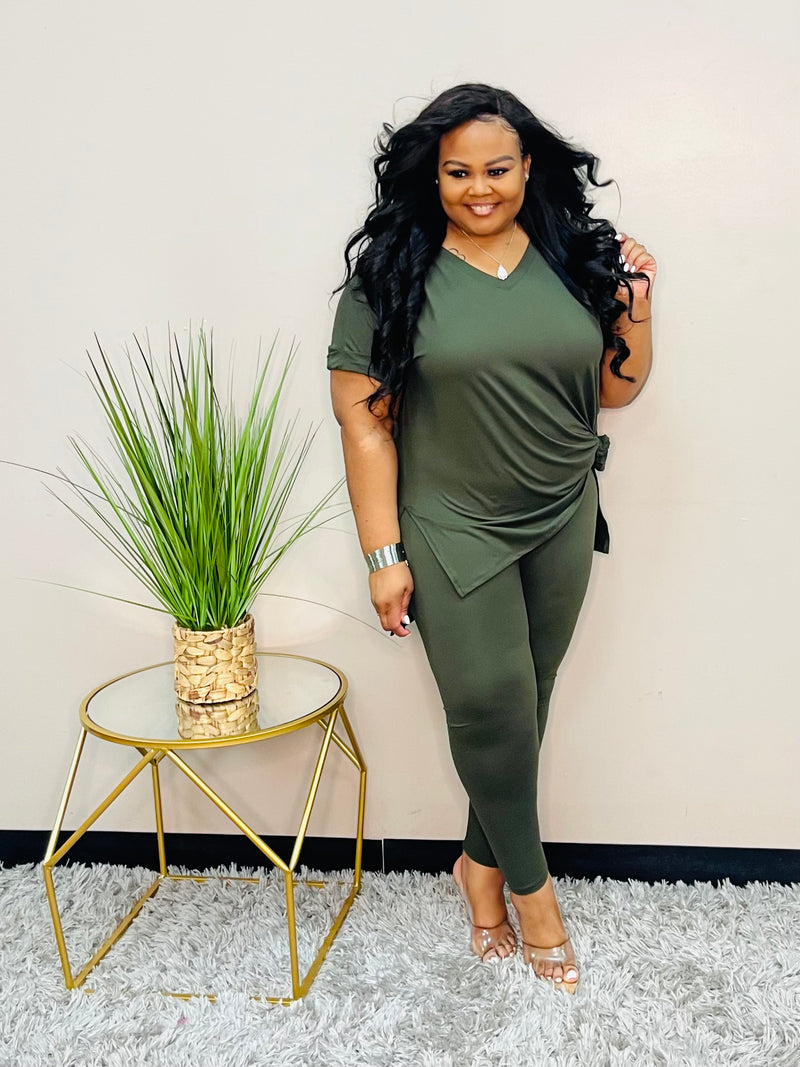 Dk Olive Plus Lounge Set
