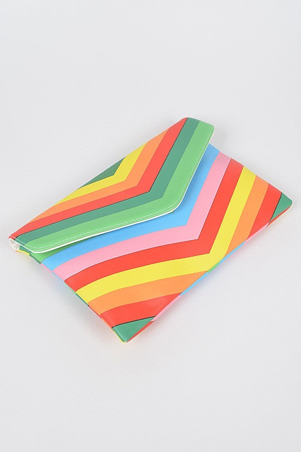 Multicolor Envelope  Clutch