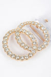 Clear/Gold Stone Buckle Transparent Belt