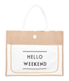 White Hello Weekend Bag